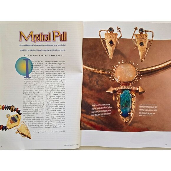 Lapidary Journal Magazine April 1998 Design Edition Inlay Influences From Quilts - Picture 8 of 12